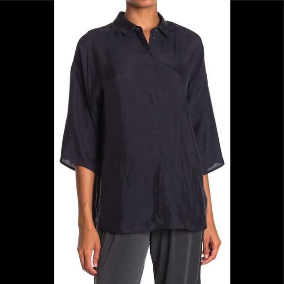 💞French Connection Etta 3/4 sleeve tunic blouse💞 size XS - Picture 2 of 8